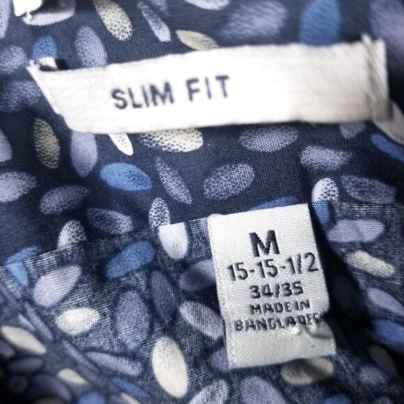 Lucky Brand Shirt Mens 15.5 34 Long Sleeve Button Up Navy Geometric Cowboy Rodeo - Picture 8 of 16